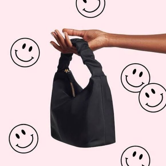 Stoney Clover Lane Handbags - Stoney Clover Lane Black Scrunch Handle Bag